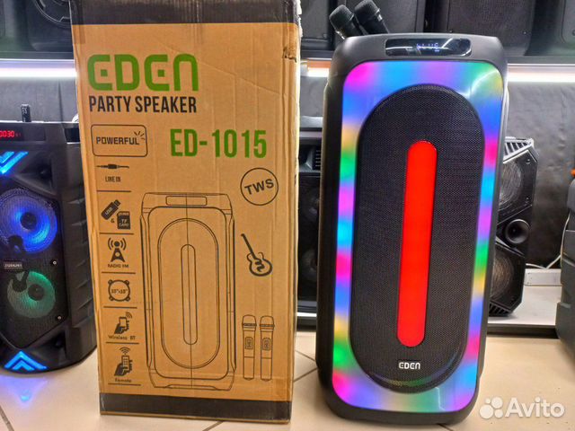 Большая Блютуз колонка 1000вт eden 1015