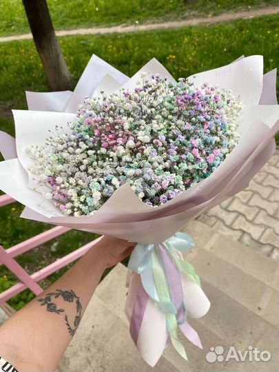 Букеты из гипсофилы