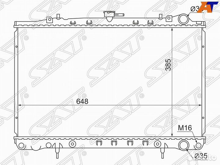 Радиатор nissan cefiro/laurel/skyline 89-94