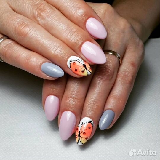 Гель лак, наращивание ногтей,ресниц,волос