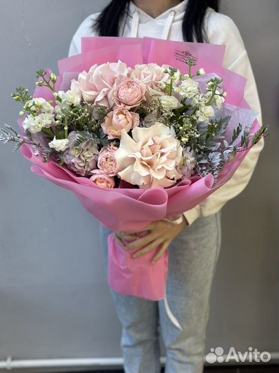 Нежный букет с французской розой