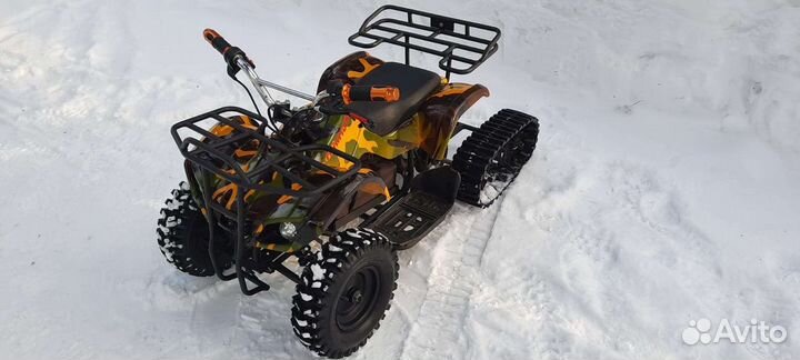 Детский электрический снегоход, квадроцикл