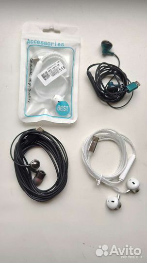 Проводные наушники type C