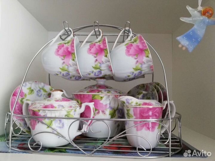 Чайный сервиз фарфоровый новый