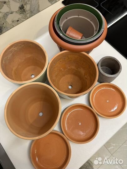 Горшок керамический 4 шт. Ломоносовская керамика