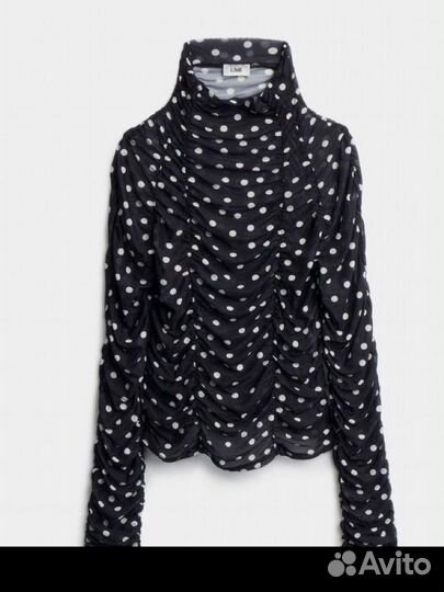 Сетчатый лонгслив lime S