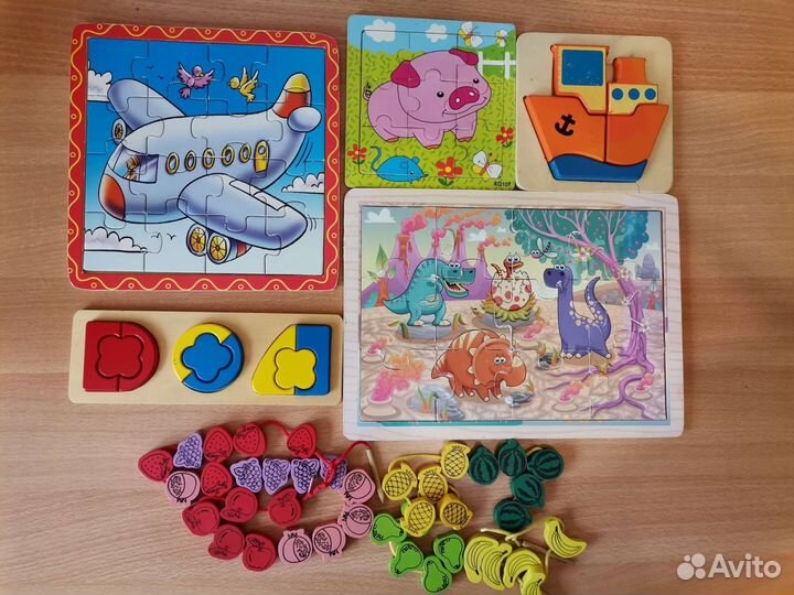 Деревянные развивающие игрушки