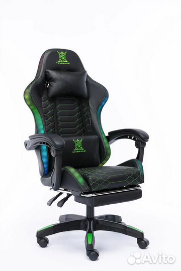 Игровое, компьютерное кресло, с подсветкой