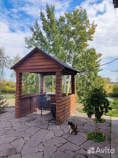 Сдам баню на дровах на берегу реки