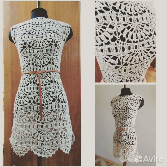 Платье вязаное женское