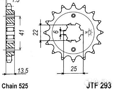 Звезда передняя JT Sprockets JTF293.16
