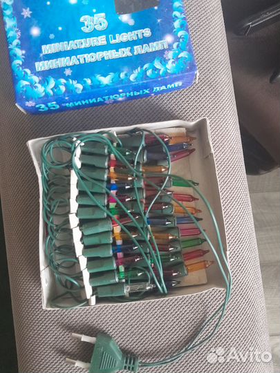 Гирлянда елочная 35 миниатюрных ламп не СССР