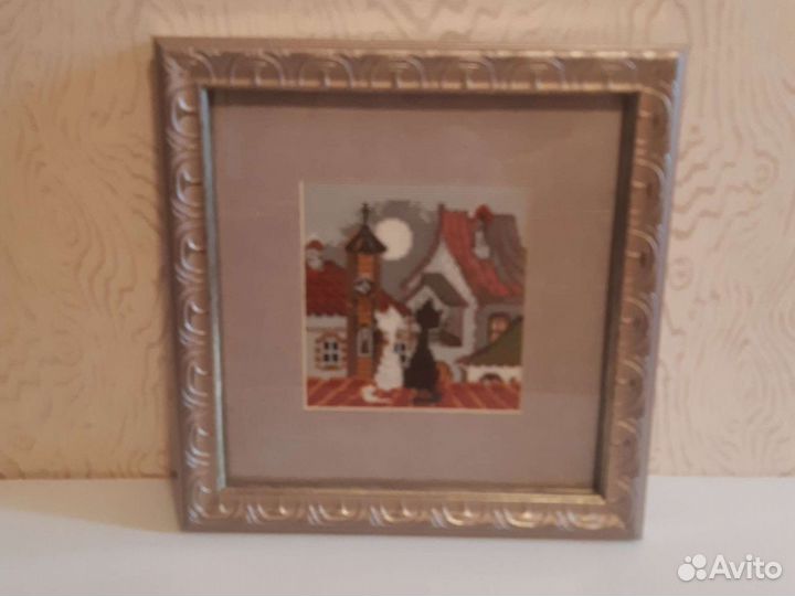 Картины вышитые мелким крестиком