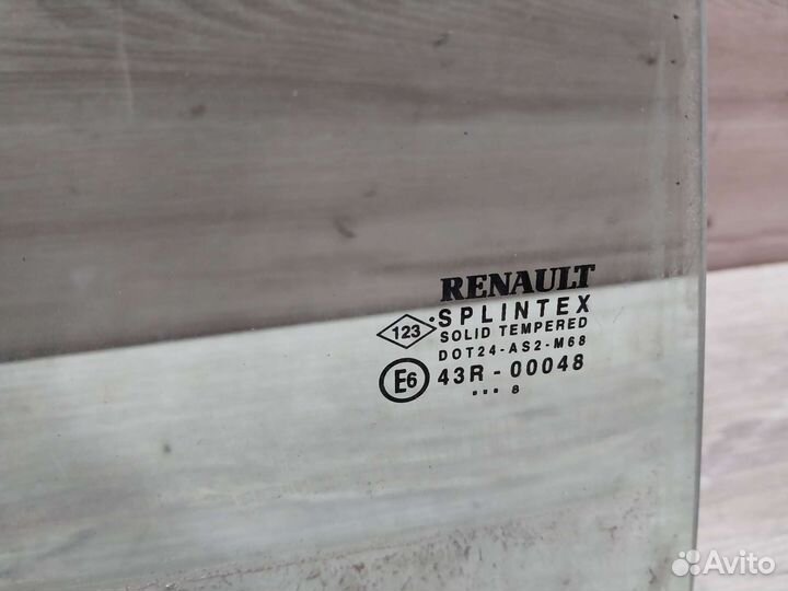 Стекло двери заднее Renault Scenic 2