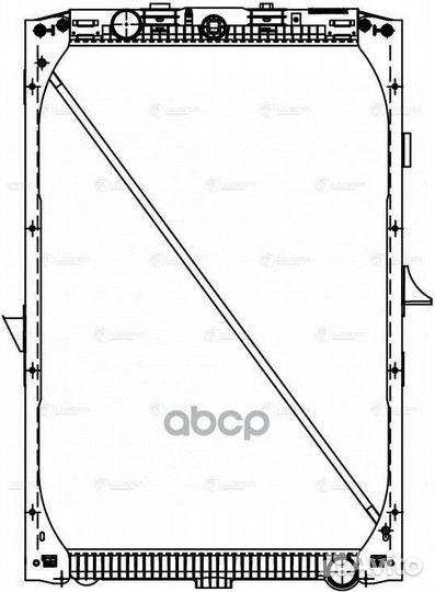 Радиатор DAF XF 105 с рамкой LRC2802 luzar