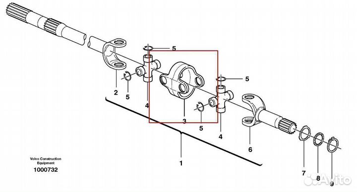 85807996 Фланец муфта соединительная полуоси