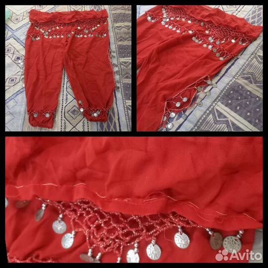 Пояс с монетками и шаровары для восточных танцев