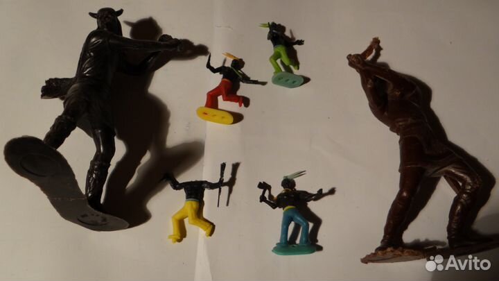 Набор солдатиков пластмассовых 80-х годов 6 штук