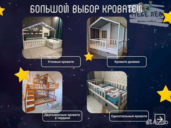 Стильная и практичная Кровать домик