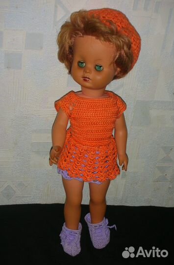 Кукла, шатенка, винтаж, 1960 -1970 гг., ГДР