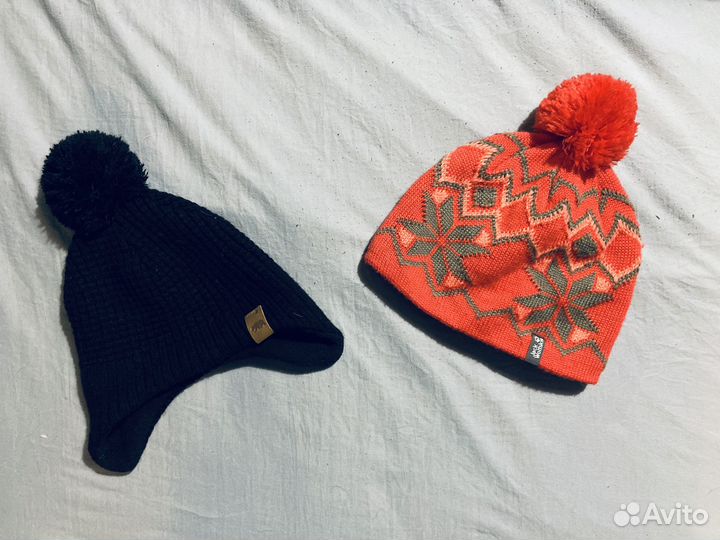 Шапки зимние осенние, краги 1-3 года