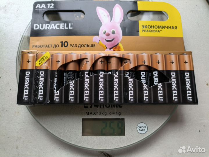Батарейки duracell aa и aaa 12шт