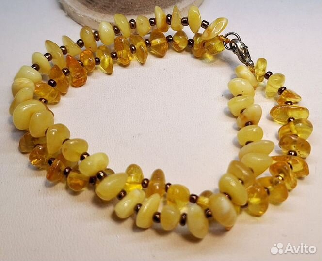 Браслет из янтаря натуральный