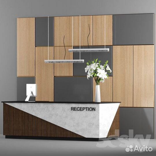 Ресепшен стойка, изготовление на заказ