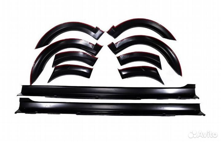 Обвес на лада Ларгус (накладки на пороги, арки)