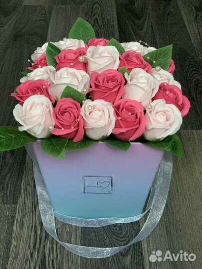 Розы из мыла