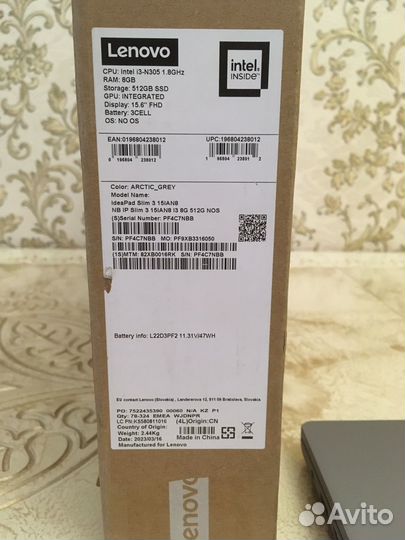 Lenovo i3-N305 / 8 ядер