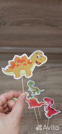 Топперы на торт, динозавры