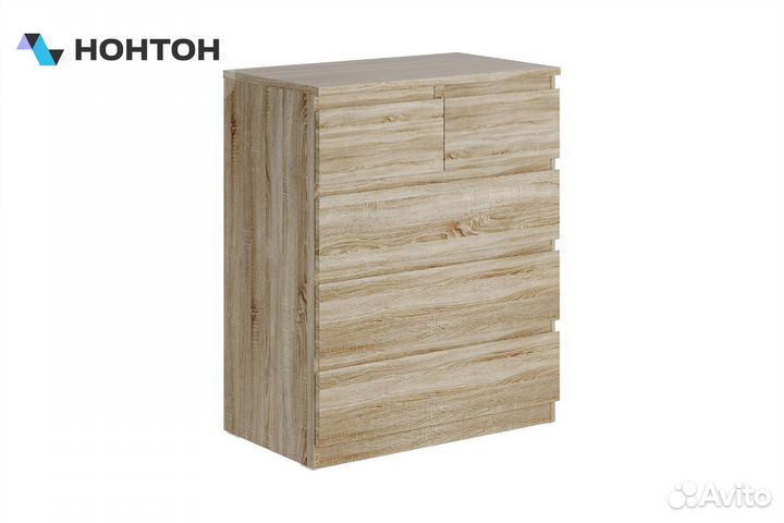 Комод Мальта 5 ящиков сонома