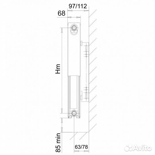 Стальной панельный радиатор отопления Лемакс VC21