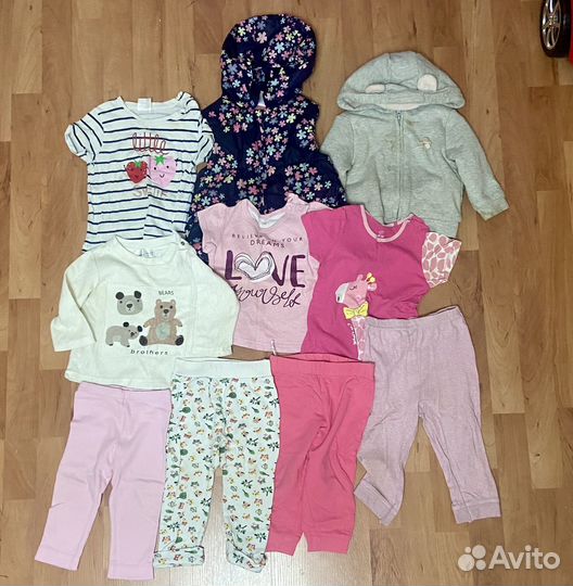 Пакет вещей для девочки 80 86