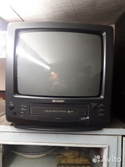 Видеодвойка телевизор мини с видео касетой