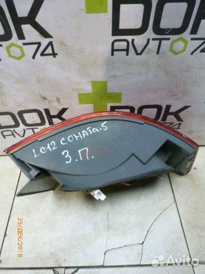 Фонарь наружный задний правый Hyundai Sonata 5 2.4