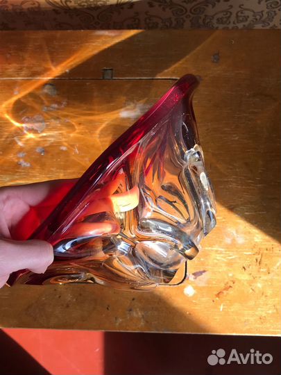 Салатник цветное стекло СССР