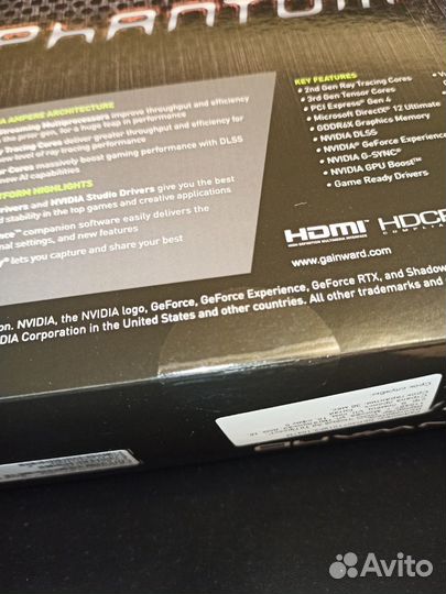 Видеокарта Gainward nvidia GeForce RTX 3070 Ti PHA
