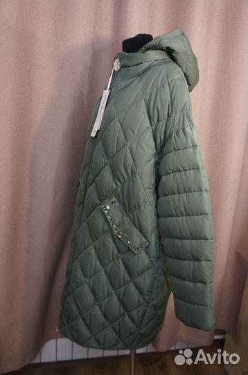 Пальто зима 50 оверсайз хаки