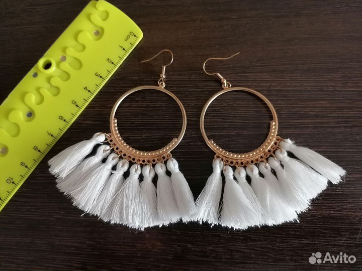 Серьги кисточки