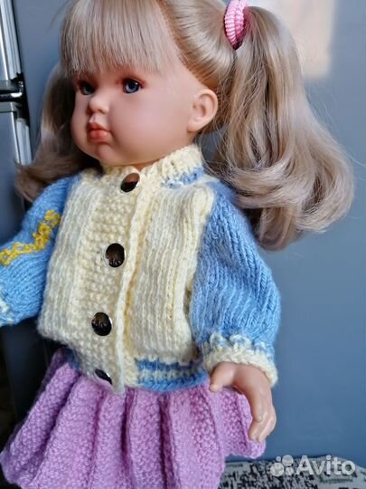 Вязаные кофточки, бомберы для кукол 45-50 см