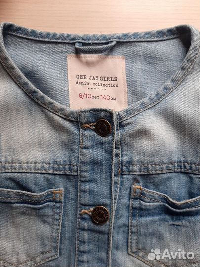 Джинсовая куртка на девочку