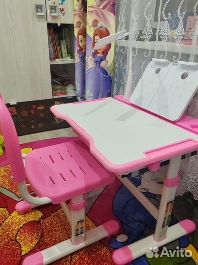 Детская растущая парта со стулом