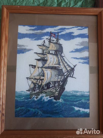 Вышитые картинки готовые разные