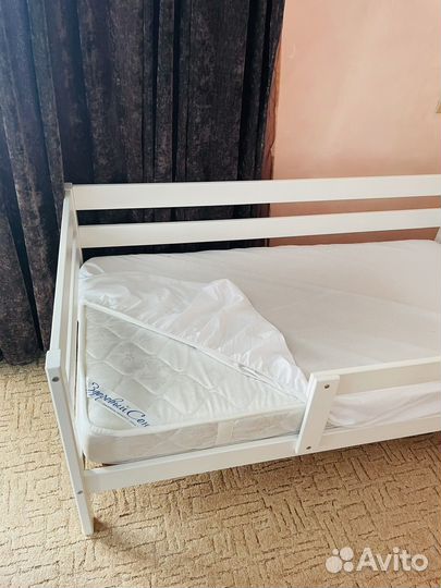 Детская кровать от 3 лет с бортиками