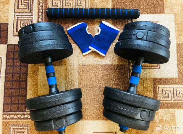 Гантельный набор 2 по 10кг Гантели разборные