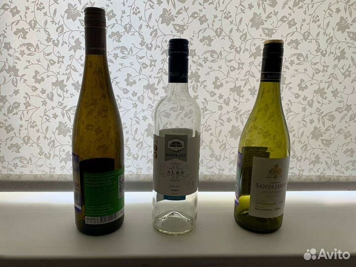 Бутылки стеклянные с винтовой пробкой 100 шт