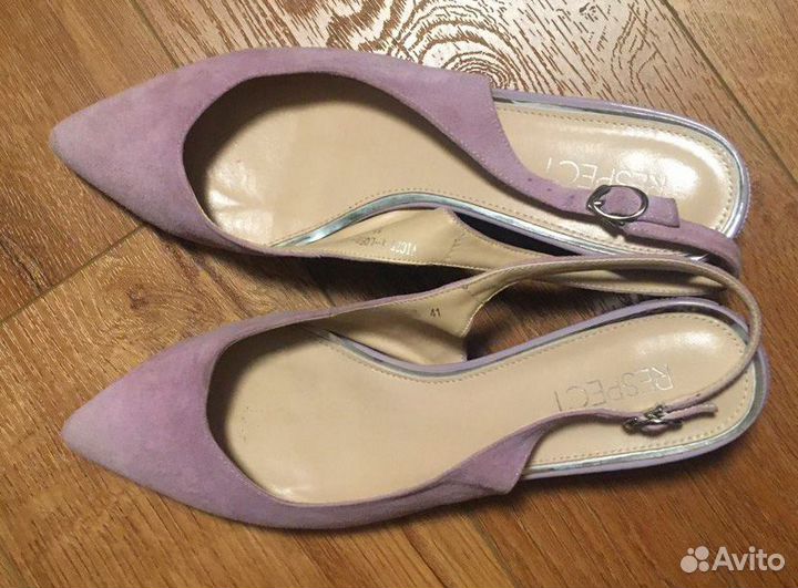 Босоножки сиреневые Respect