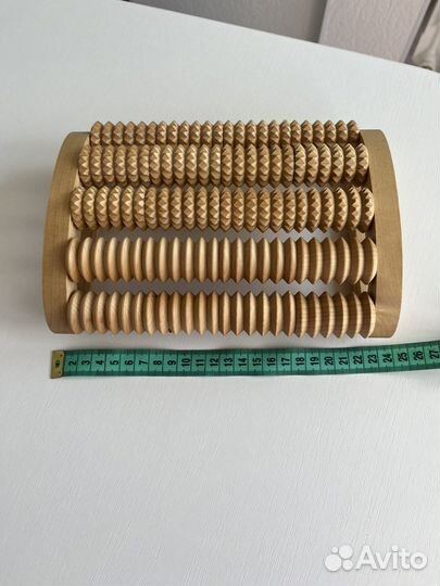 Массажер новый для ног, тела, спины, нат. дерево